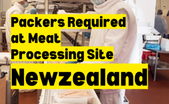 Workers Required at Meat Processing Site